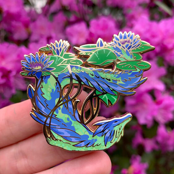 Lotus of the Nile (enamel pin)